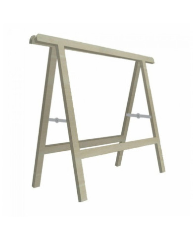 Tréteau pliant hêtre - hauteur 770 mm - longueur 800 mm - section 50 x 24 mm JACQUENET-MALIN
