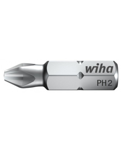 Embouts de vissage Phillips - standard - longueur 25mm - par 10 WIHA