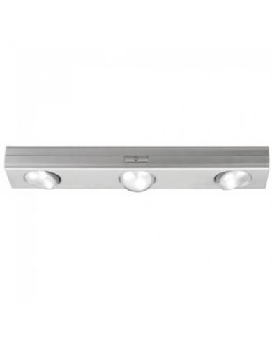 Réglette de placard - 3 spots - LED - Jiggle - à pile PAULMANN