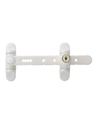 Entrebâilleur de sécurité à clé pour fenêtre 1 ou 2 vantaux - Airlock SOCONA