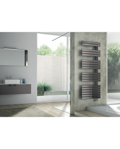 Radiateur sèche-serviettes électrique avec télécommande - noir - Soul RSS IRSAP