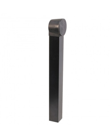 Butoir de portail avec tube ral 9005 - Arréstop noir TIRARD