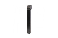 Butoir de portail avec tube ral 9005 - Arréstop noir TIRARD