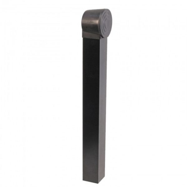 Butoir de portail avec tube ral 9005 - Arréstop noir TIRARD