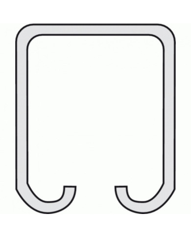 Rail tubulaire supérieur pour porte coulissante ROB