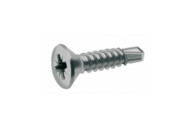 Vis inox A2 autoperçeuses pour aluminium, tête fraisée, pozidriv ACTON