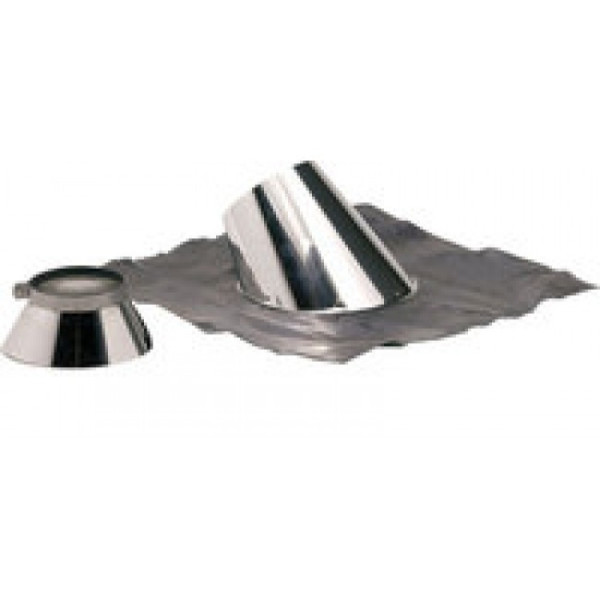 Solin en inox pour conduit double paroi Opsinox - inclinaison 30 à 45° TEN