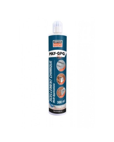 Scellement chimique - résine polyester- multi-matériaux - Poly-GPG SIMPSON Strong-Tie