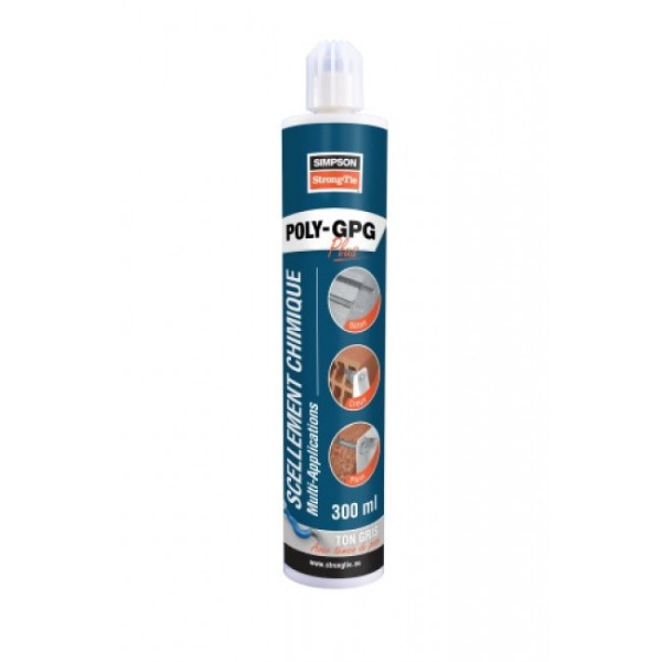 Scellement chimique - résine polyester- multi-matériaux - Poly-GPG SIMPSON Strong-Tie