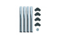 Kit de 4 pieds acier - réglables pour table - diamètre 60 mm EMUCA