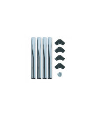 Kit de 4 pieds acier - réglables pour table - diamètre 60 mm EMUCA