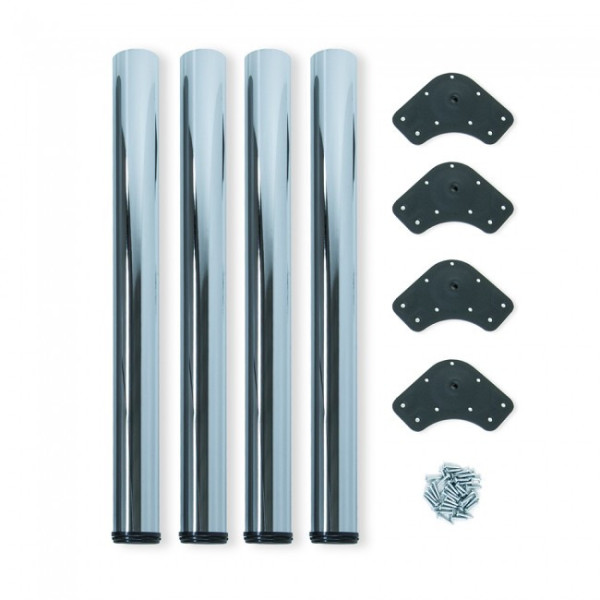 Kit de 4 pieds acier - réglables pour table - diamètre 60 mm EMUCA