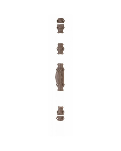 Crémone en fonte pour fenêtre bois - RY 16-02 gris mat TORBEL