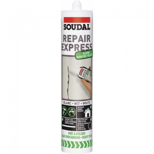 Enduit de rebouchage - acrylique - Repair Express Plâtre SOUDAL