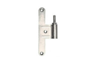 Paumelle mâle en acier zingué blanc sans fourreau - diamètre nœud 16mm MONIN