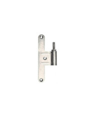 Paumelle mâle en acier zingué blanc sans fourreau - diamètre nœud 16mm MONIN