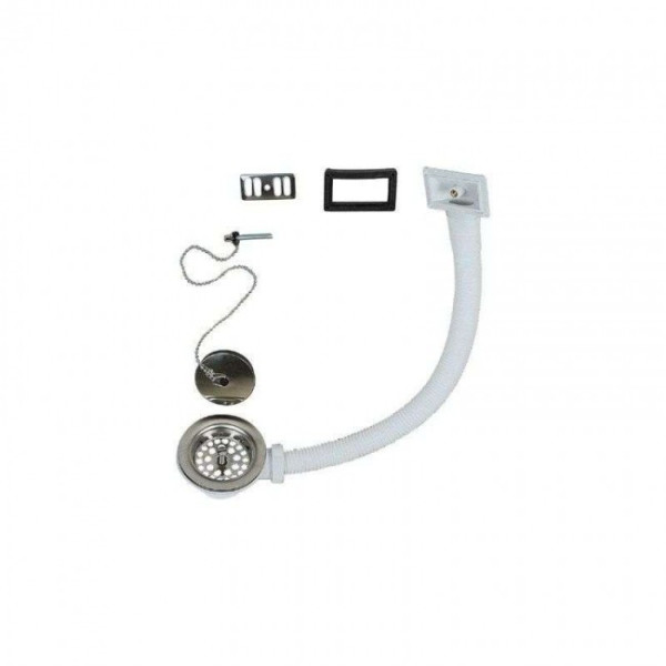 Bonde pour évier grès - trop plein latéral de diamètre 60mm VALENTIN