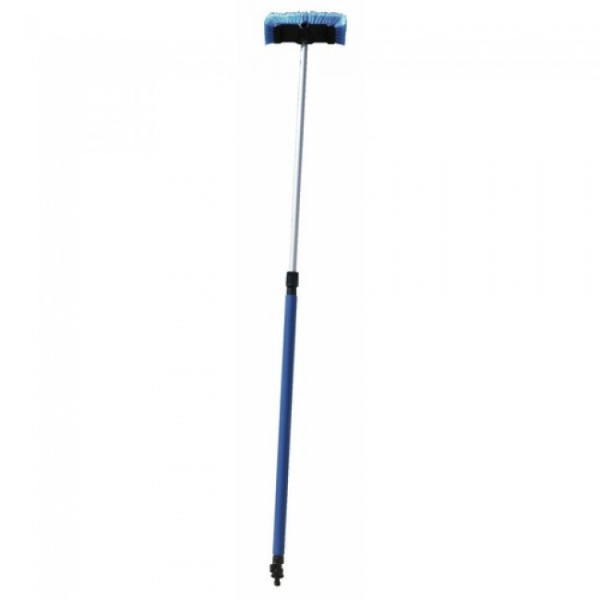 Brosse de lavage - souple - manche télescopique - avec robinet d'arrêt FAUQUET