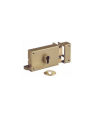 Serrure en applique horizontale à tirage - cylindre européen - 7415 VACHETTE