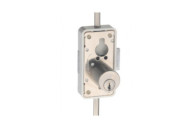 Serrure de meuble 3 points espagnolette 7061 - cylindre rond - axe 20 mm JUNIE