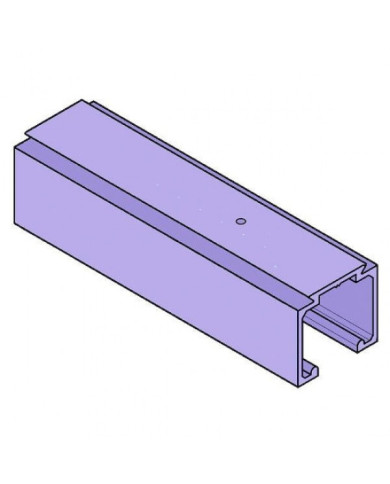 Rail pour ferrures coulissantes 0500 - en aluminium anodisé KRONA KOBLENZ