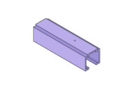 Rail pour ferrures coulissantes 0500 - en aluminium anodisé KRONA KOBLENZ