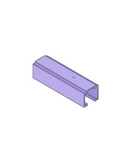 Rail pour ferrures coulissantes 0500 - en aluminium anodisé KRONA KOBLENZ