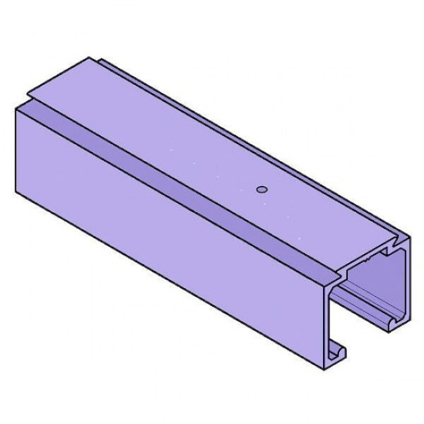 Rail pour ferrures coulissantes 0500 - en aluminium anodisé KRONA KOBLENZ