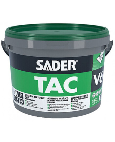 Colle sol acrylique hautes performances SADER TAC V6 sans solvant SADER