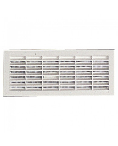 Grille de ventilation B111, 84x230mm, avec moustiquaire, à visser ou à coller NICOLL