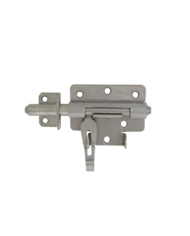 Verrou de box porte cadenas inox 316 finition brossé avec gâche TORBEL