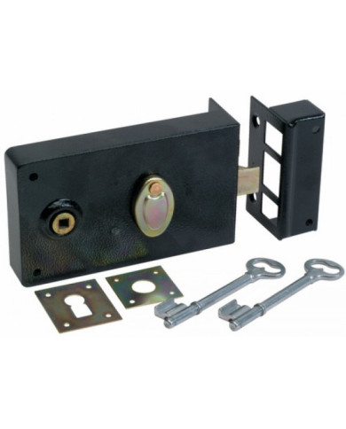 Serrure en applique horizontale clef à chiffres et fouillot type 603 MÉTALUX