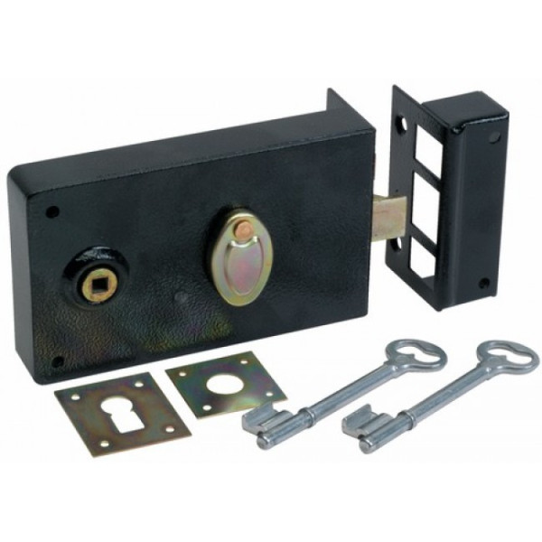 Serrure en applique horizontale clef à chiffres et fouillot type 603 MÉTALUX