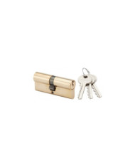 Cylindre double sur passe PTT - laiton poli - 36 x 36 mm - 1264 RONIS