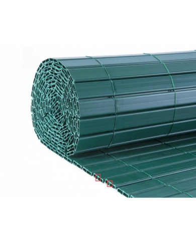Canisse pvc - double face - panneaux 2,50 m - hauteur 1m80 JET7GARDEN