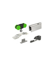 Kit complet pour porte coulissante MA40B rail + garniture - max 40 kg MANTION