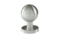 Bouton boule fixe sur rosace en inox 304 - diamètre 55 mm BRICOZOR