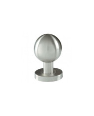 Bouton boule fixe sur rosace en inox 304 - diamètre 55 mm BRICOZOR