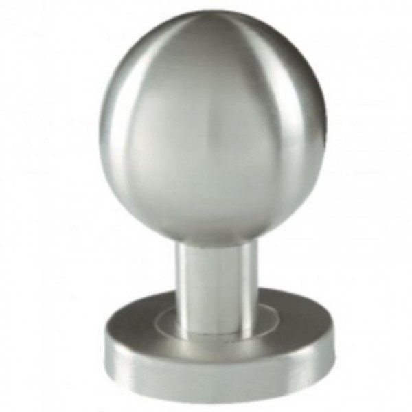 Bouton boule fixe sur rosace en inox 304 - diamètre 55 mm BRICOZOR