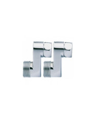 Paire de raccords excentrés de 40 mm - M15x21 - F15x21 RIQUIER