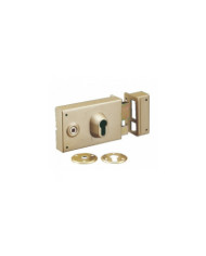 Serrure en applique horizontale à fouillot - cylindre européen - 7416 VACHETTE