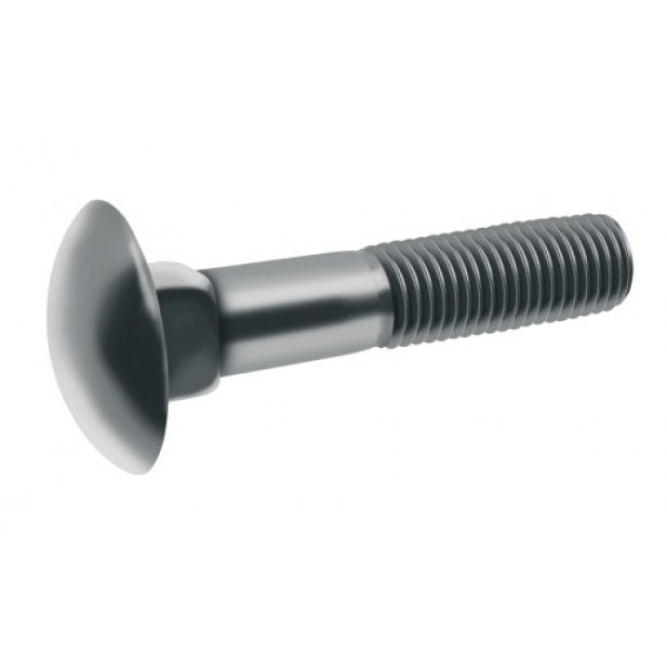 Vis à métaux tête ronde collet carré - inox A2 - DIN 603 ACTON