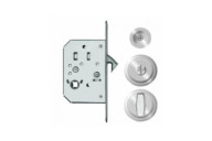 Serrure porte coulissante - à condamnation - rosace ronde - inox - EPD KARCHER DESIGN