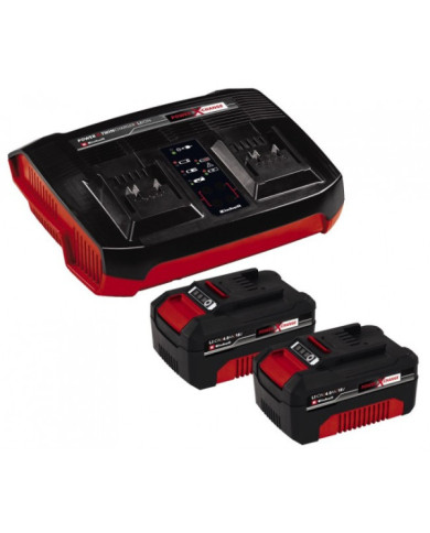 Starter Kit 36V - double chargeur rapide - 2x4,0 Ah - Power X-Change EINHELL