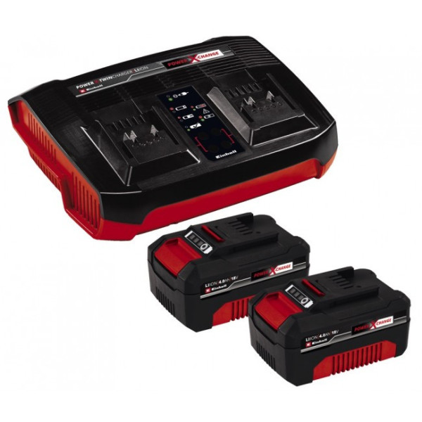 Starter Kit 36V - double chargeur rapide - 2x4,0 Ah - Power X-Change EINHELL