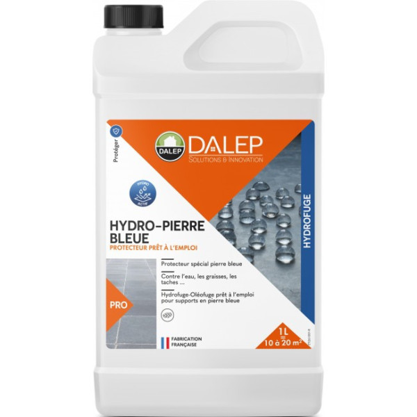 Hydrofuge - oléofuge - matériaux peu poreux - Hydro-pierre bleue DALEP