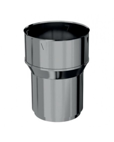 Raccord inox pour poêle et tubage flexible TEN
