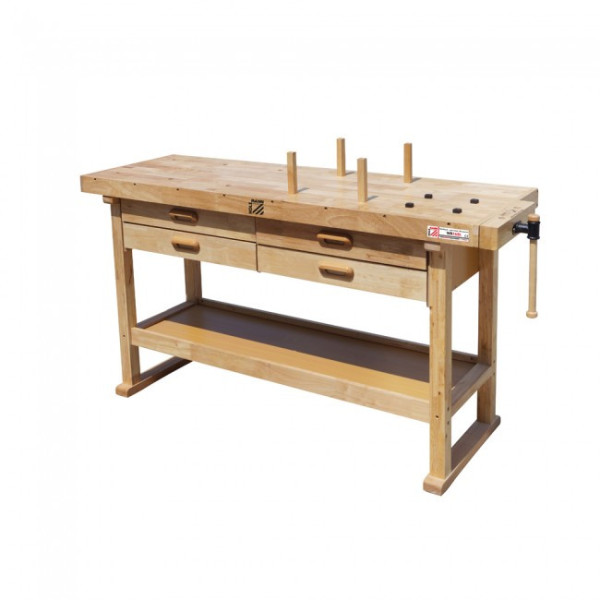 Etabli bois professionnel longueur 1,6m - WB162L HOLZMANN