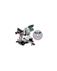 Pack scie à onglets radiale 1500W KGS 216 M + lame de scie 216x30 40WZ METABO