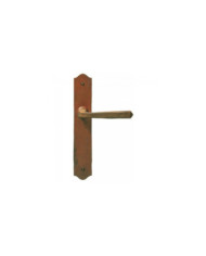 Poignées de porte sur plaques - vieux fer martelé - Bellac BOUVET